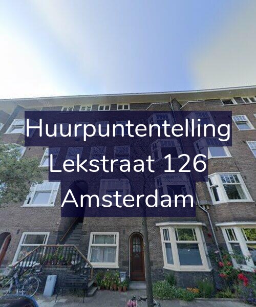 Foto gevel Huurpuntentelling voor Lekstraat 126, Amsterdam