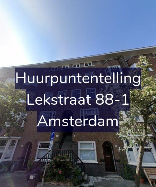 Foto gevel Huurpuntentelling voor Lekstraat 88-1, Amsterdam