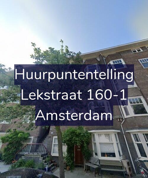 Foto gevel Huurpuntentelling voor Lekstraat 160-1, Amsterdam