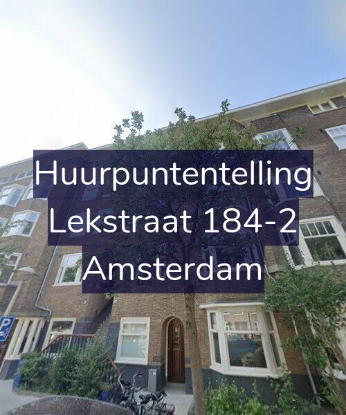 Foto gevel Huurpuntentelling voor Lekstraat 184-2, Amsterdam