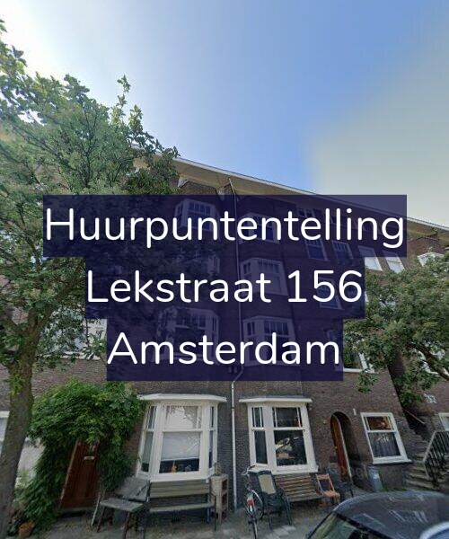 Foto gevel Huurpuntentelling voor Lekstraat 156, Amsterdam