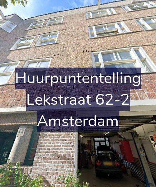 Foto gevel Huurpuntentelling voor Lekstraat 62-2, Amsterdam