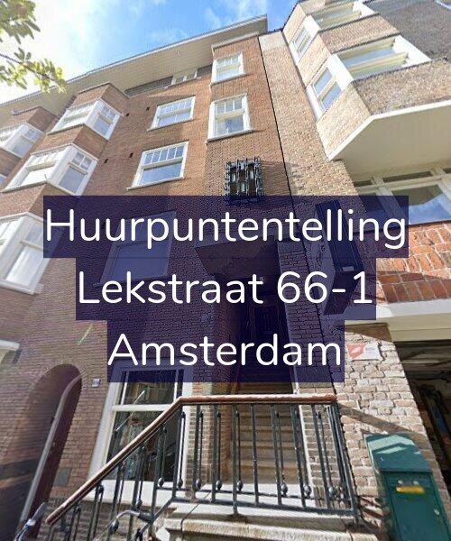 Foto gevel Huurpuntentelling voor Lekstraat 66-1, Amsterdam