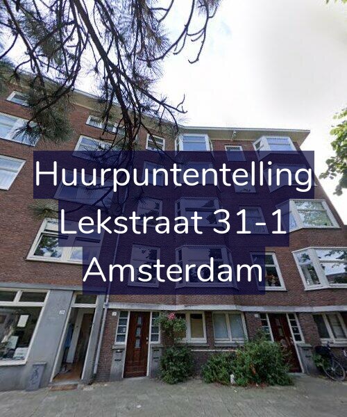 Foto gevel Huurpuntentelling voor Lekstraat 31-1, Amsterdam