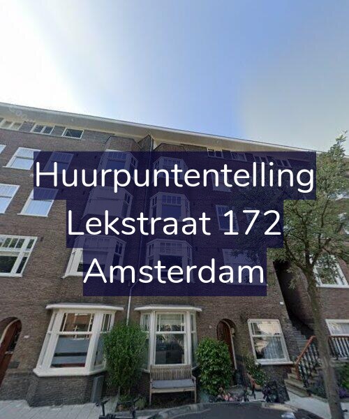 Foto gevel Huurpuntentelling voor Lekstraat 172, Amsterdam