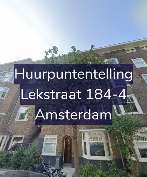 Foto gevel Huurpuntentelling voor Lekstraat 184-4, Amsterdam