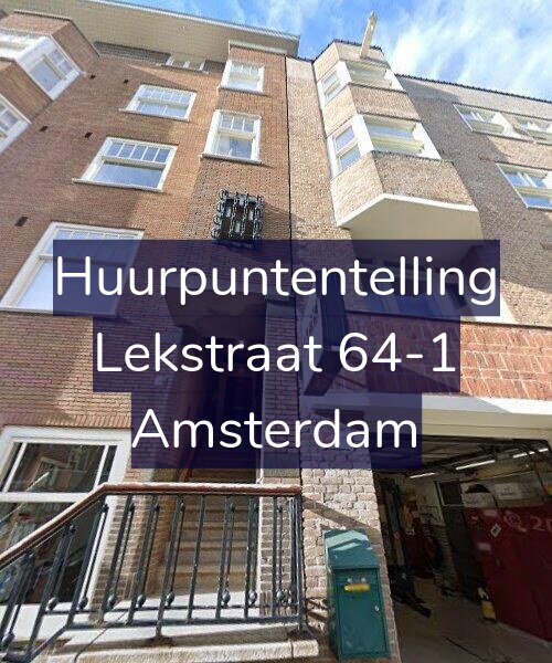 Foto gevel Huurpuntentelling voor Lekstraat 64-1, Amsterdam