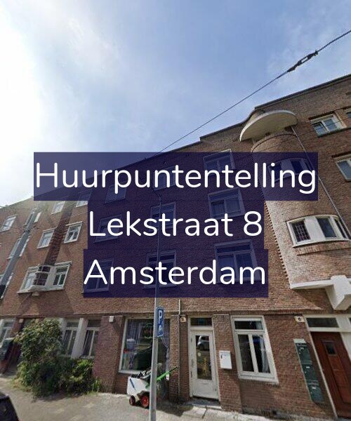 Foto gevel Huurpuntentelling voor Lekstraat 8, Amsterdam