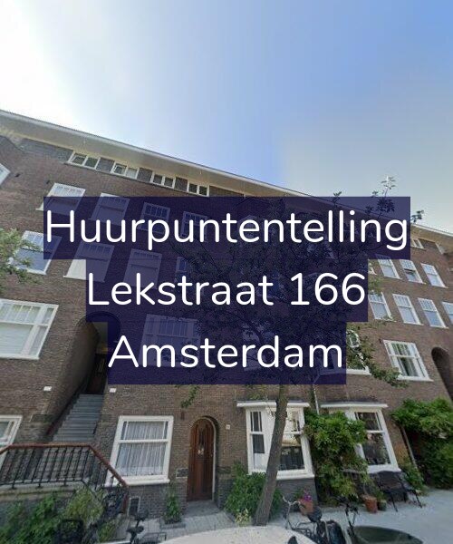 Foto gevel Huurpuntentelling voor Lekstraat 166, Amsterdam