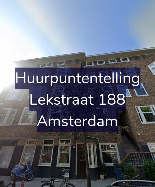 Foto gevel Huurpuntentelling voor Lekstraat 188, Amsterdam