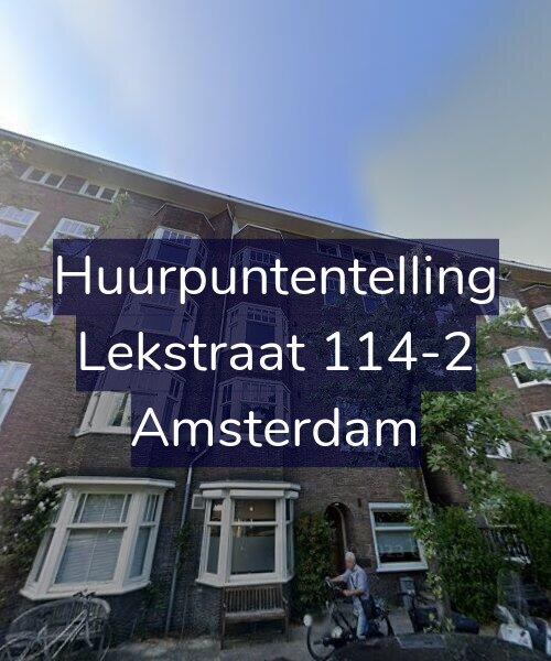 Foto gevel Huurpuntentelling voor Lekstraat 114-2, Amsterdam