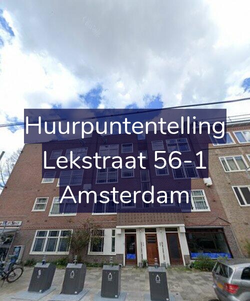 Foto gevel Huurpuntentelling voor Lekstraat 56-1, Amsterdam