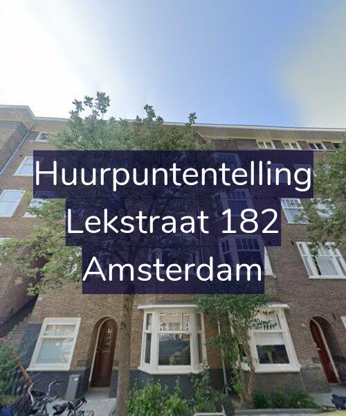 Foto gevel Huurpuntentelling voor Lekstraat 182, Amsterdam
