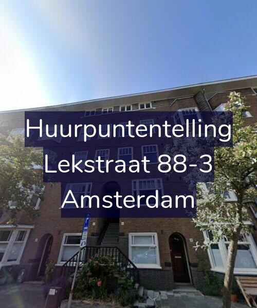 Foto gevel Huurpuntentelling voor Lekstraat 88-3, Amsterdam