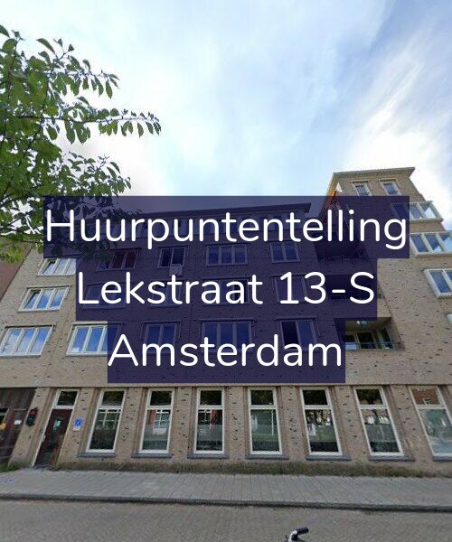 Foto gevel Huurpuntentelling voor Lekstraat 13-S, Amsterdam