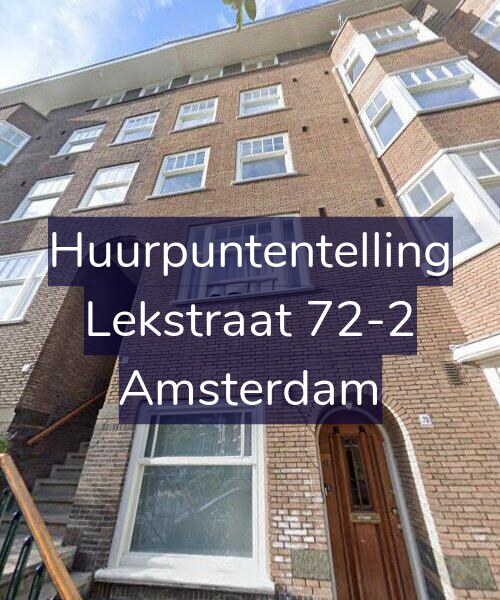 Foto gevel Huurpuntentelling voor Lekstraat 72-2, Amsterdam
