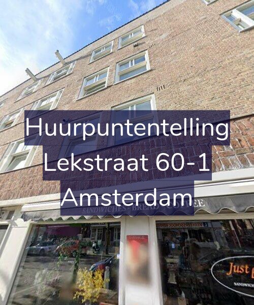 Foto gevel Huurpuntentelling voor Lekstraat 60-1, Amsterdam