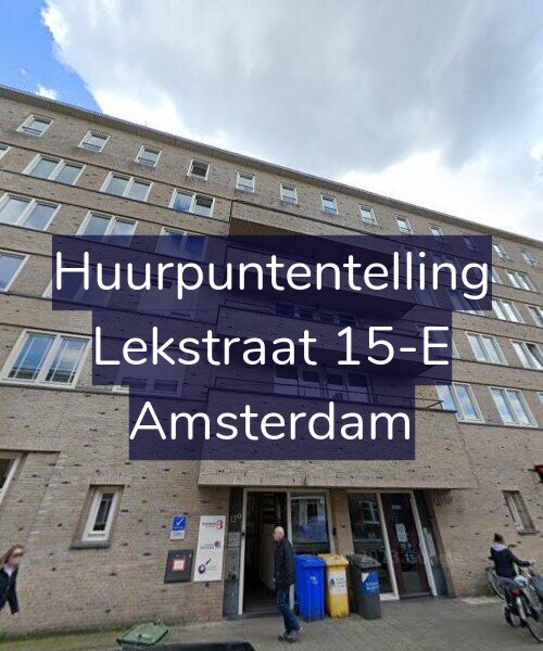 Foto gevel Huurpuntentelling voor Lekstraat 15-E, Amsterdam