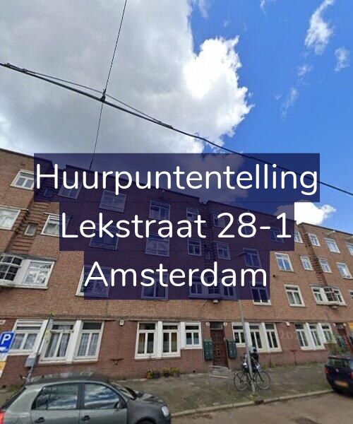 Foto gevel Huurpuntentelling voor Lekstraat 28-1, Amsterdam