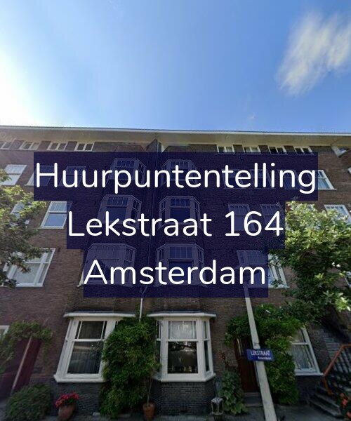 Foto gevel Huurpuntentelling voor Lekstraat 164, Amsterdam