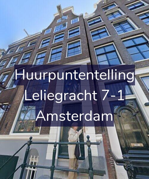 Foto gevel Huurpuntentelling voor Leliegracht 7-1, Amsterdam