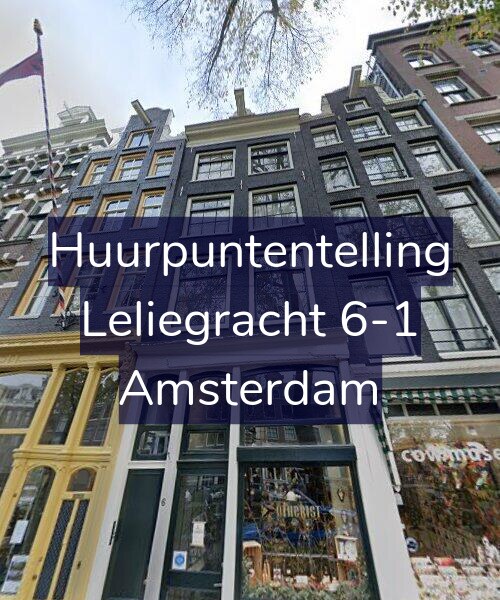 Foto gevel Huurpuntentelling voor Leliegracht 6-1, Amsterdam