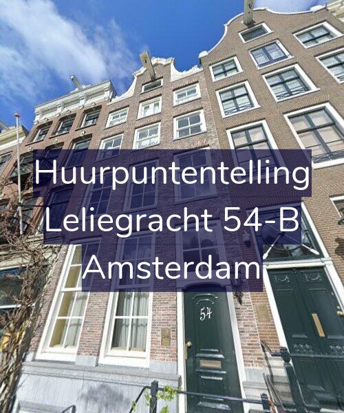 Foto gevel Huurpuntentelling voor Leliegracht 54-B, Amsterdam