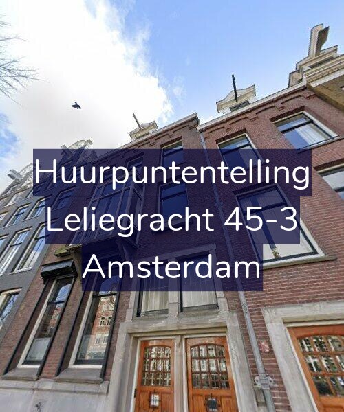 Foto gevel Huurpuntentelling voor Leliegracht 45-3, Amsterdam