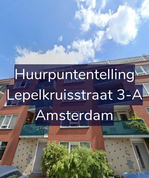 Foto gevel Huurpuntentelling voor Lepelkruisstraat 3-A, Amsterdam