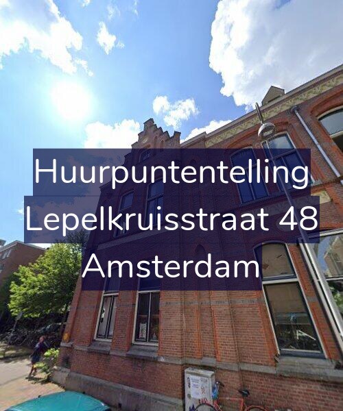 Foto gevel Huurpuntentelling voor Lepelkruisstraat 48, Amsterdam