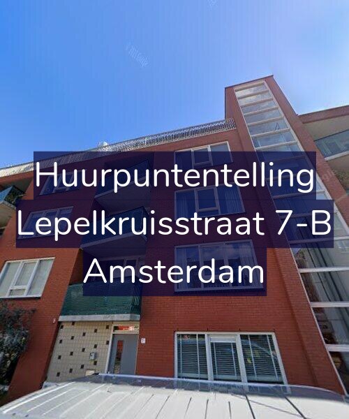 Foto gevel Huurpuntentelling voor Lepelkruisstraat 7-B, Amsterdam