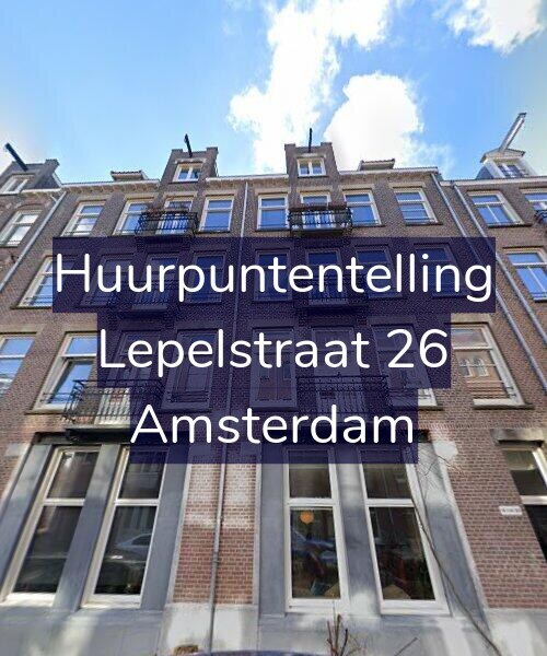 Foto gevel Huurpuntentelling voor Lepelstraat 26, Amsterdam