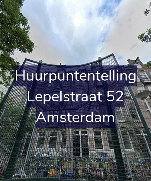 Foto gevel Huurpuntentelling voor Lepelstraat 52, Amsterdam