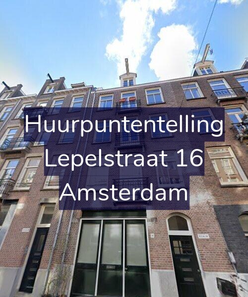 Foto gevel Huurpuntentelling voor Lepelstraat 16, Amsterdam