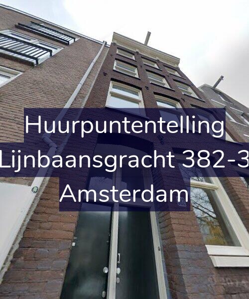 Foto gevel Huurpuntentelling voor Lijnbaansgracht 382-3, Amsterdam