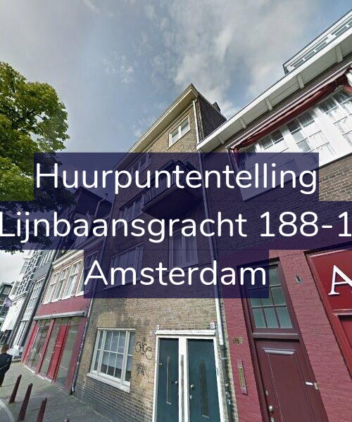 Foto gevel Huurpuntentelling voor Lijnbaansgracht 188-1, Amsterdam