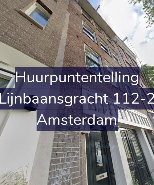 Foto gevel Huurpuntentelling voor Lijnbaansgracht 112-2, Amsterdam