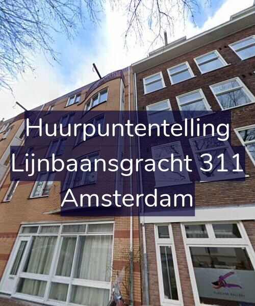 Foto gevel Huurpuntentelling voor Lijnbaansgracht 311, Amsterdam