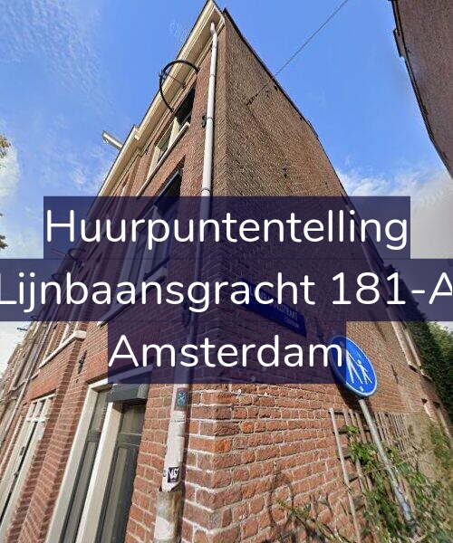 Foto gevel Huurpuntentelling voor Lijnbaansgracht 181-A, Amsterdam