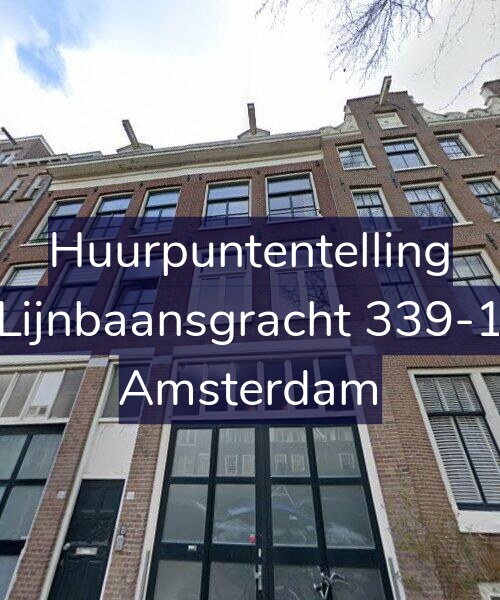 Foto gevel Huurpuntentelling voor Lijnbaansgracht 339-1, Amsterdam