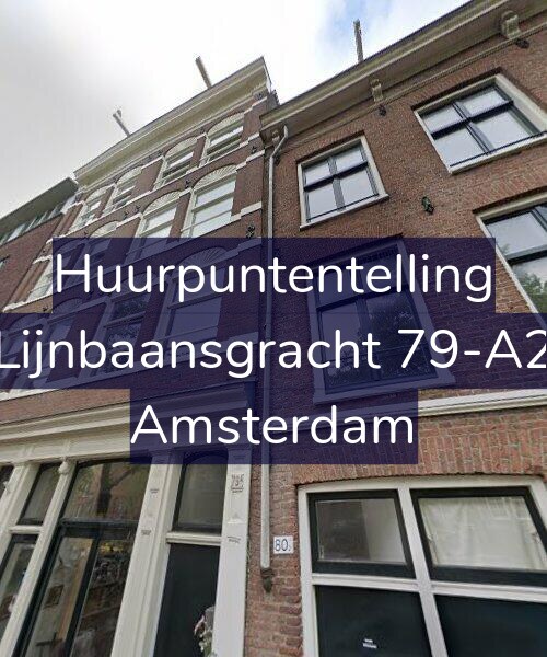 Foto gevel Huurpuntentelling voor Lijnbaansgracht 79-A2, Amsterdam