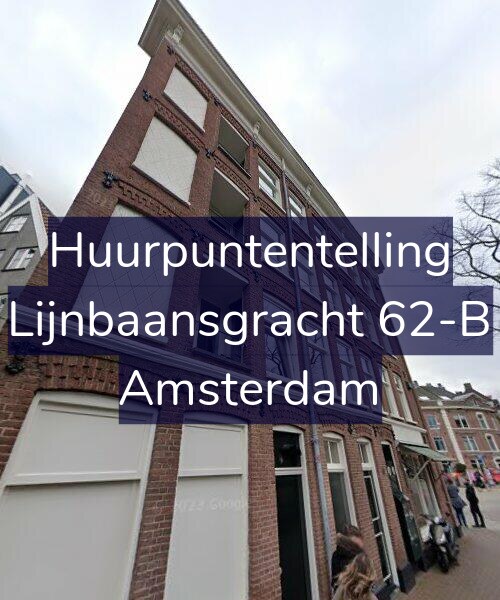 Foto gevel Huurpuntentelling voor Lijnbaansgracht 62-B, Amsterdam