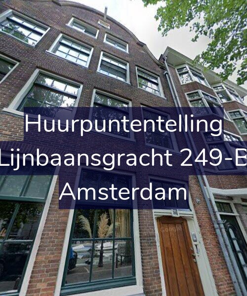 Foto gevel Huurpuntentelling voor Lijnbaansgracht 249-B, Amsterdam
