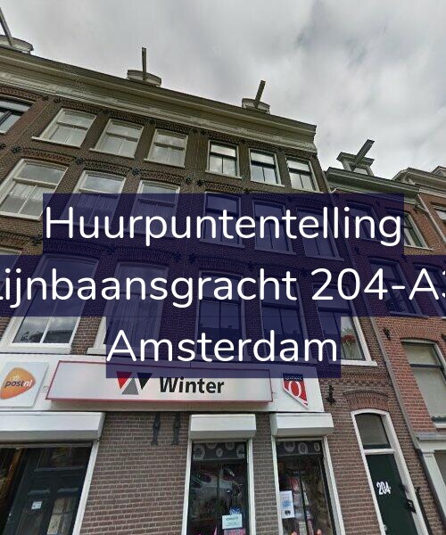 Foto gevel Huurpuntentelling voor Lijnbaansgracht 204-A3, Amsterdam