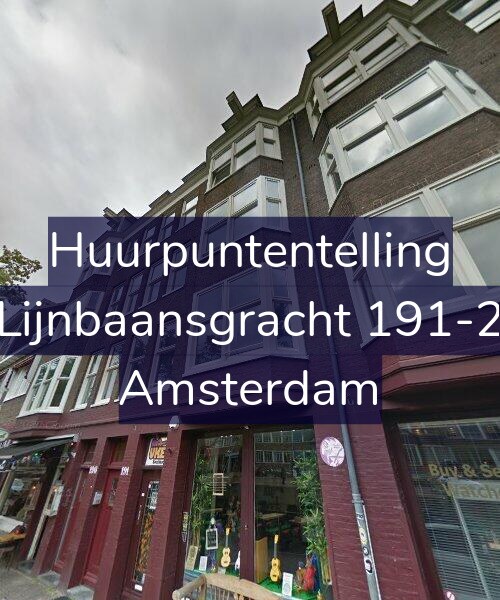 Foto gevel Huurpuntentelling voor Lijnbaansgracht 191-2, Amsterdam