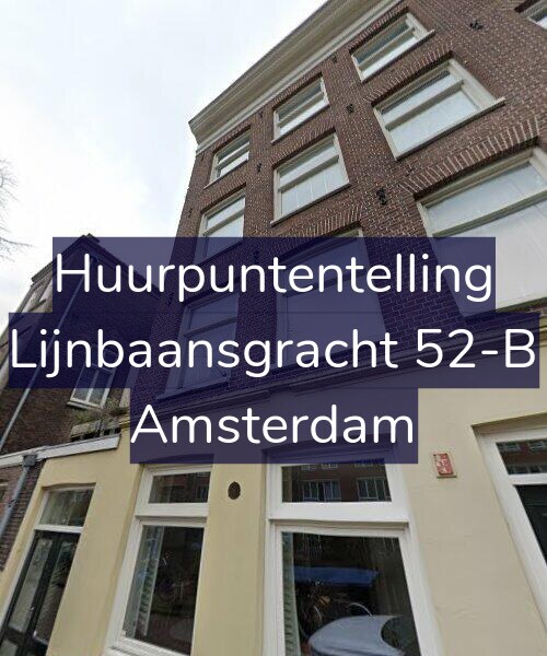 Foto gevel Huurpuntentelling voor Lijnbaansgracht 52-B, Amsterdam