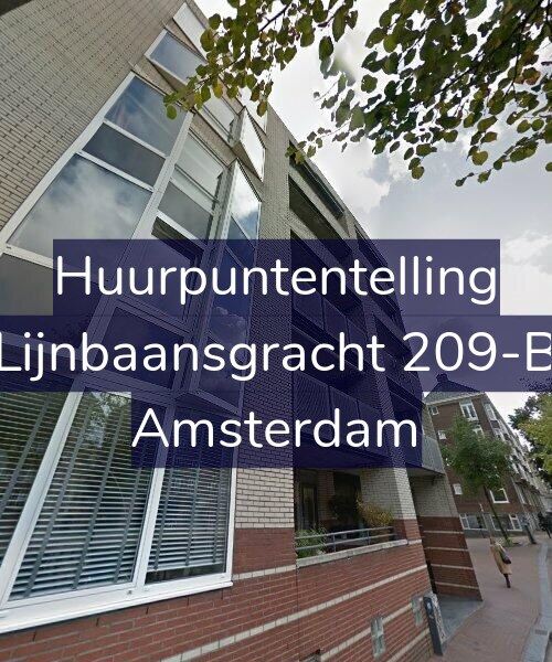 Foto gevel Huurpuntentelling voor Lijnbaansgracht 209-B, Amsterdam