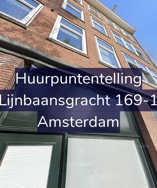Foto gevel Huurpuntentelling voor Lijnbaansgracht 169-1, Amsterdam