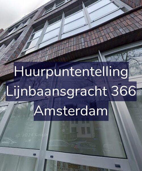 Foto gevel Huurpuntentelling voor Lijnbaansgracht 366, Amsterdam