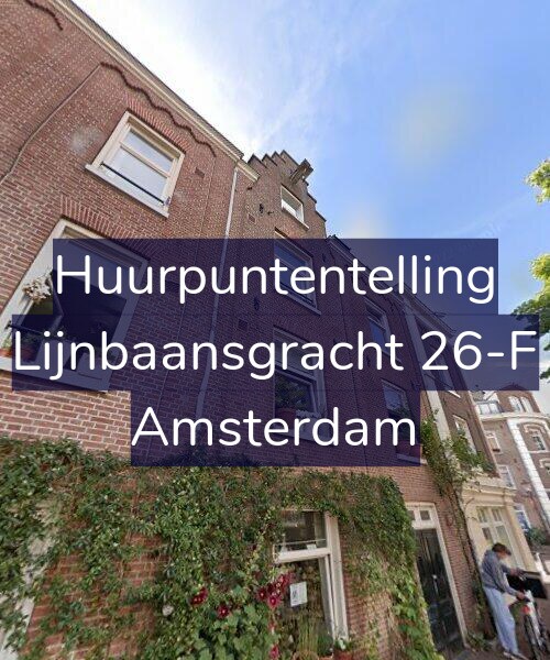 Foto gevel Huurpuntentelling voor Lijnbaansgracht 26-F, Amsterdam
